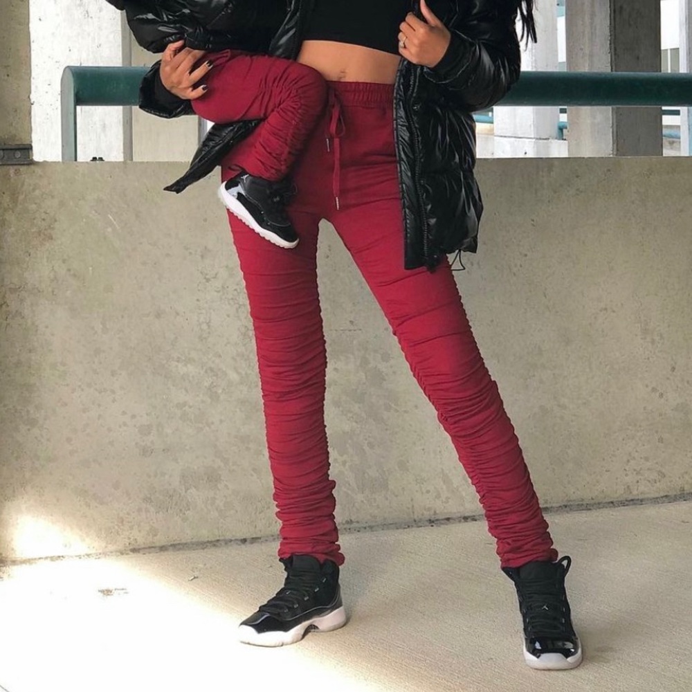 Scrunched Joggers Small